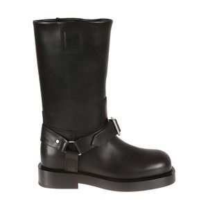 Burberry Tall Shaft Calf Grain Leather Boots - NWT
